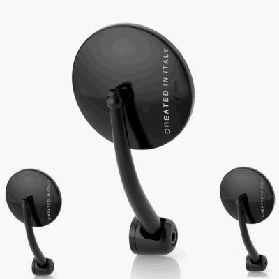 Zpětné zrcátko Rizoma SPIRIT RS - LEVÉ nebo PRAVÉ, E-mark, černá-hliník